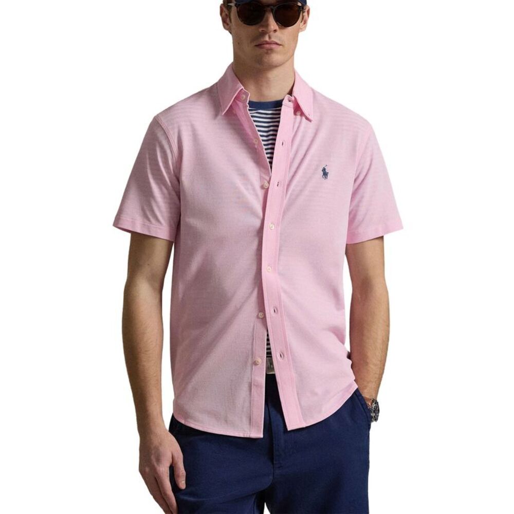 Polo Ralph Lauren Mens Short-Sleeve Featherweight Shirt XL Carmel Pink - NWT